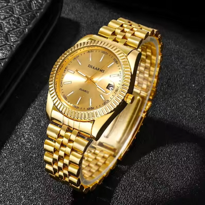 Gouden horloge voor heren