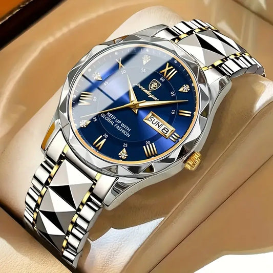 Herenhorloge van roestvrij staal