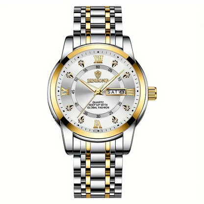 Binbond - luxe herenhorloge met dubbele kalender