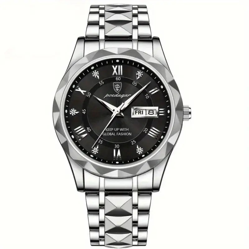 Herenhorloge van roestvrij staal