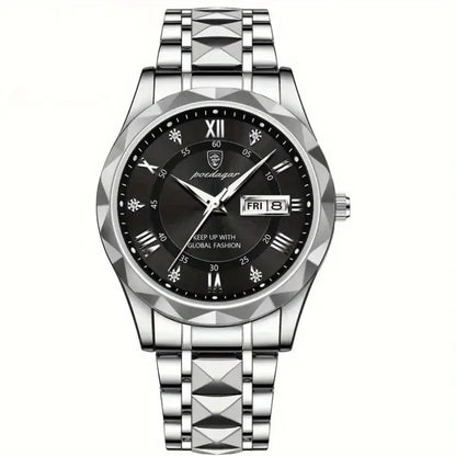 Herenhorloge van roestvrij staal
