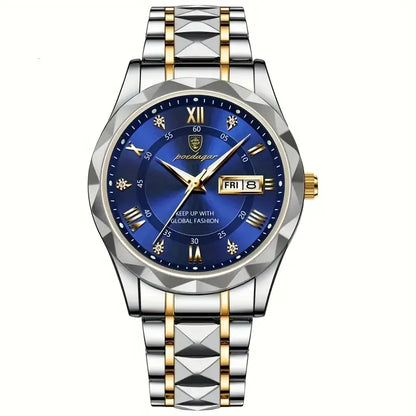 Herenhorloge van roestvrij staal