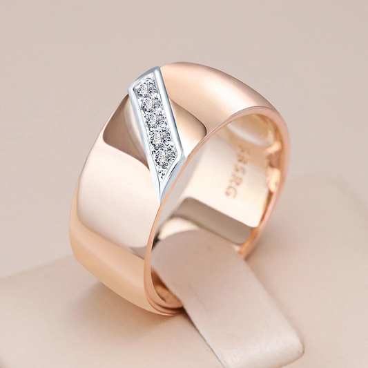 Ring met diamanten van goud