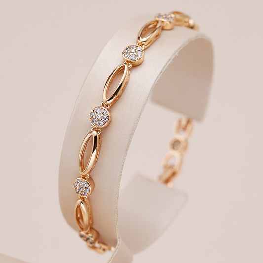 Elegante vergulde zirkonia armband