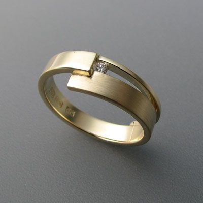 Fijne vintage gouden ring